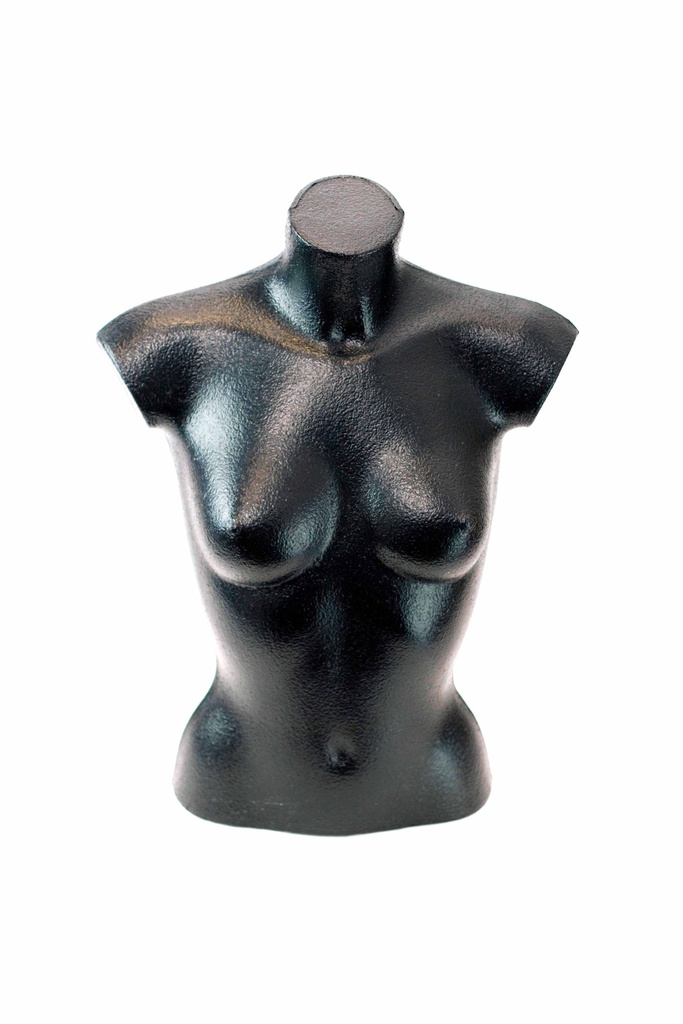 Buste de femme en plastique noir