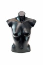 Black plastic woman bust