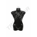Busto Silueta de Mujer con Percha Negro