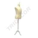 Tissu beige fond blanc