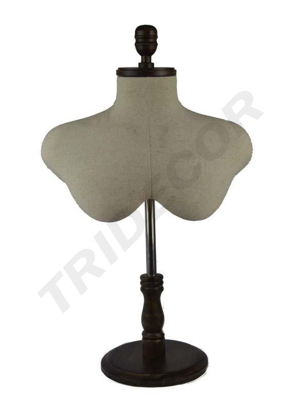 Busto De Hombre Con Base De Madera