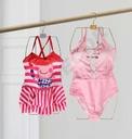 bikini Fe0104 配铝块儿童泳衣架Percha Silueta Niña de Metal Dorado Con Detalles