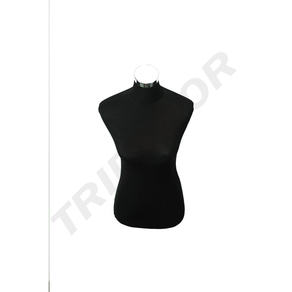 Busto di donna, tessuto nero