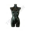 Buste de femme longue en plastique noir