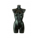 Buste de femme longue en plastique noir