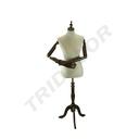 Busto de Mujer en Tela de Lino, con Brazos Articulados