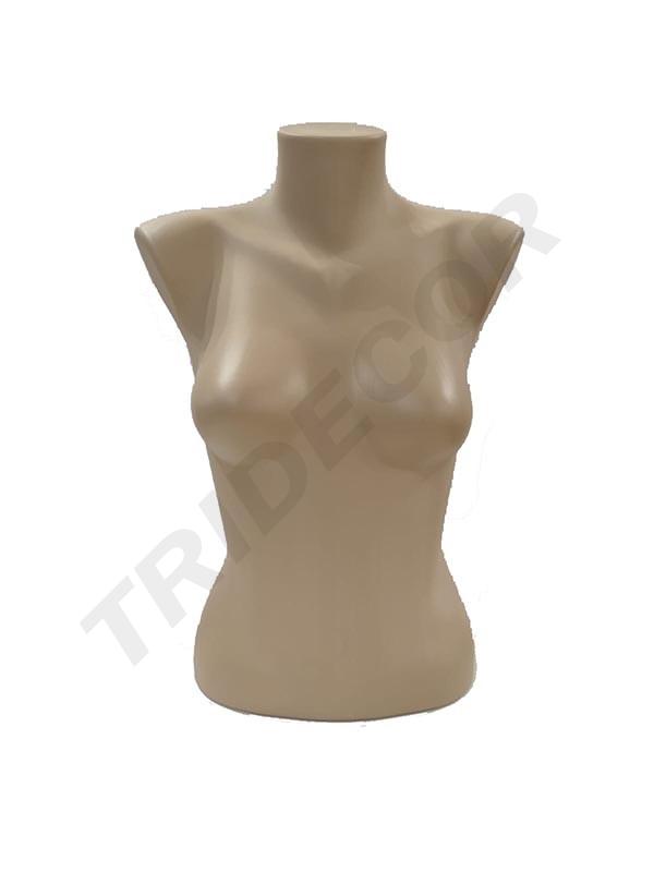 Bust de femeie din plastic culoarea pielii