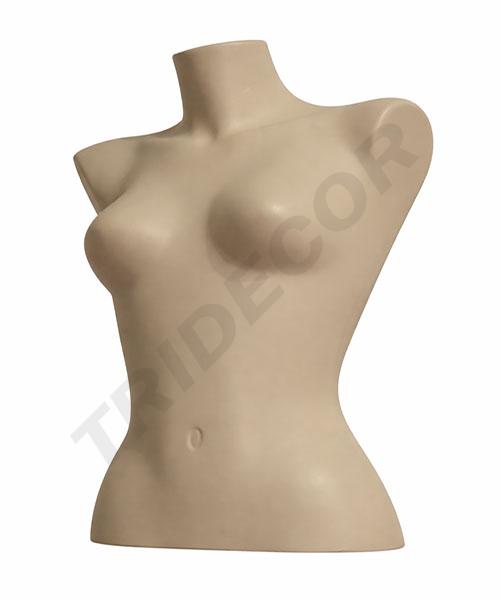 Bust de femeie din plastic culoarea pielii