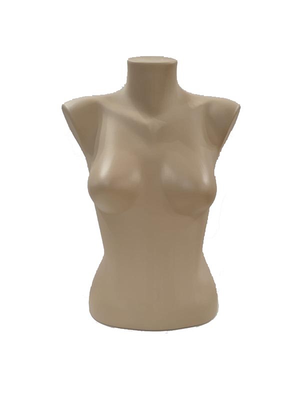 Busto de Mulher em Plástico Cor de Carne