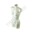 Buste de femme en plastique blanc