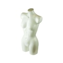 Busto de mulher em plástico branco