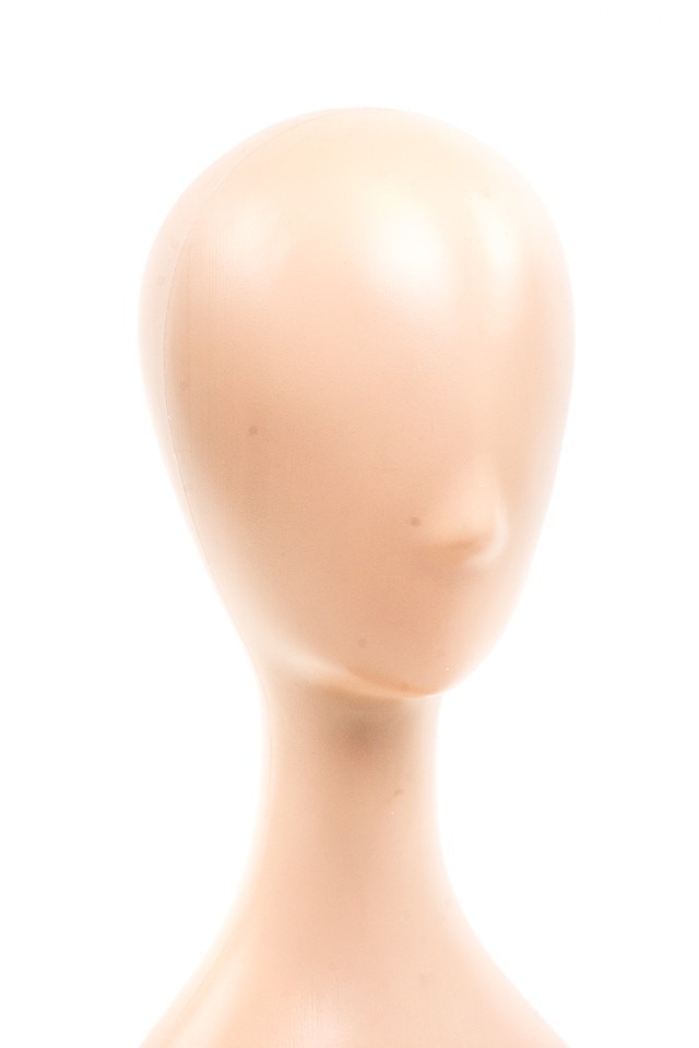 Flesh-colored plastic head