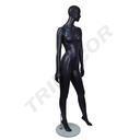 Matte Gray Female Mannequin with Features