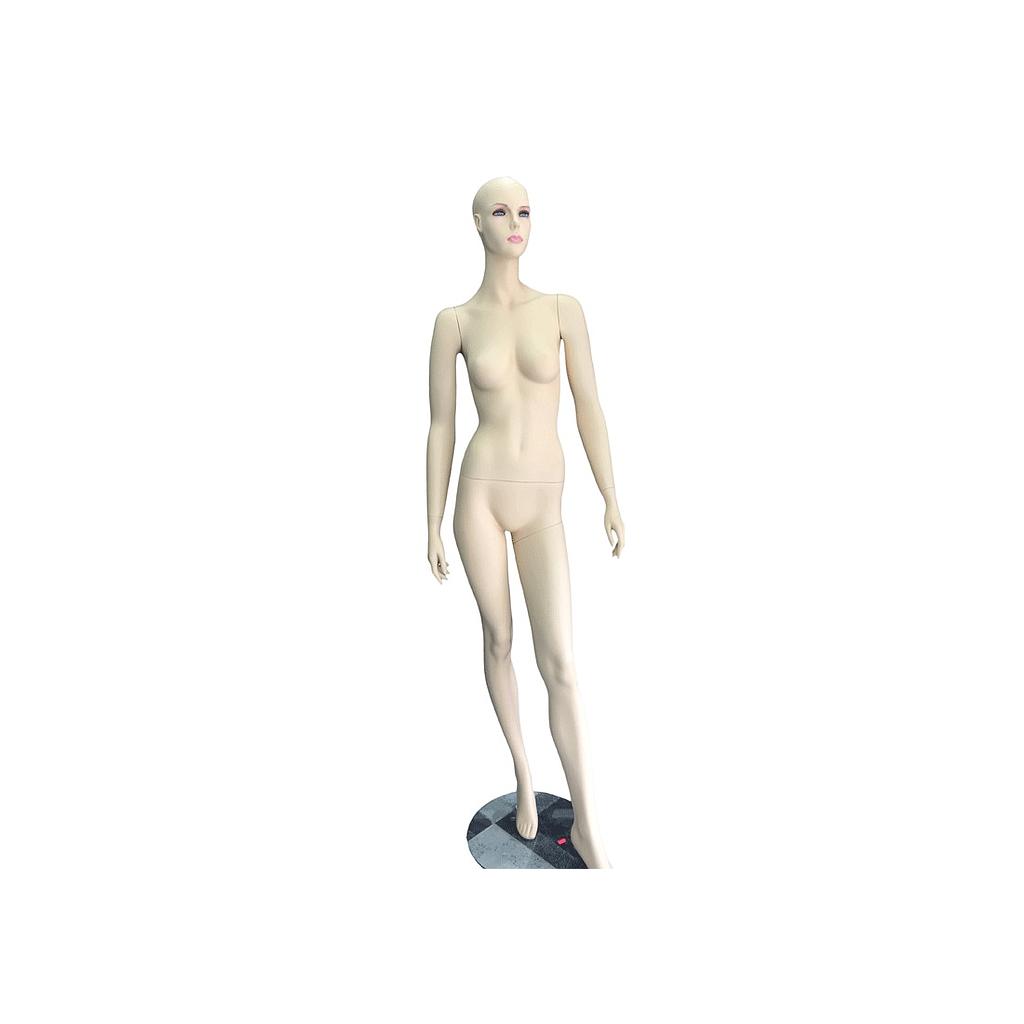 Flesh-Colored Fiberglass Female Mannequin