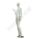 Maniquí Mujer Blanco Mate Con Pestañas Y Labios Maquillados