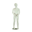 Child Mannequin with Glossy White Face, 8-9 Years, Fiber