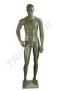Maniquí de Hombre Esculpido en Color Champán