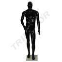 Maniquí Abstracto de Hombre Lacado En Negro Brillo