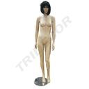 Manechin de femeie de culoare carne fără păr