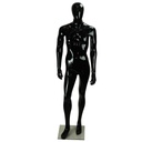 Maniquí Hombre Negro Brillo Rostro Abstracto