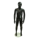 Maniquí Infantil De Fibra De Vidrio Negro Mate 8-10 Años