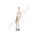 Hautfarbene Fiberglas Frauen-Mannequin Haltung Darstellung