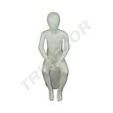 Maniquí Infantil Sentado Blanco Brillo 8-10 Años