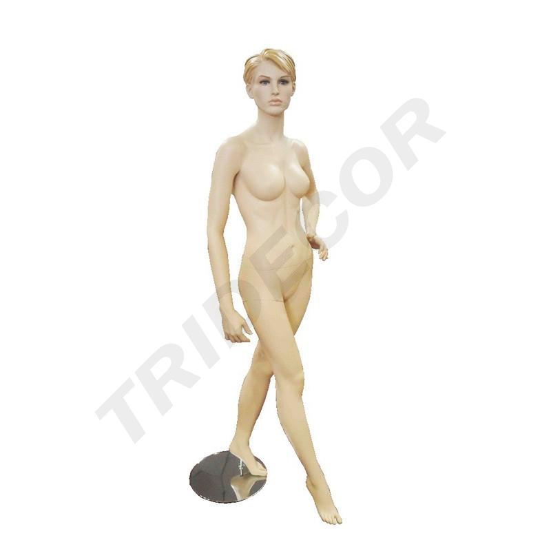 Maniquí de Mujer Color Carne Con Cabello Esculpido