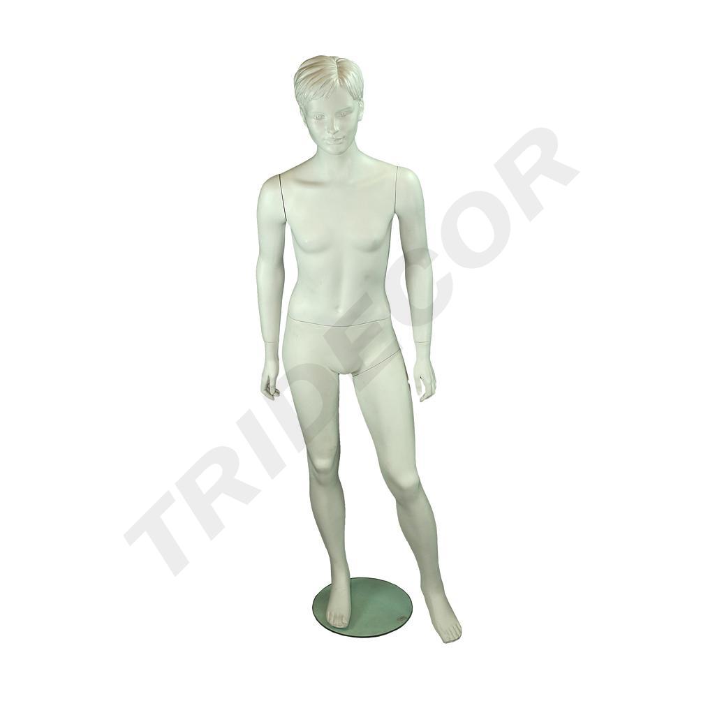 Maniquí Niña Adolescente Esculpido Blanco Mate