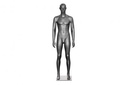 Male Mannequin in Graphite Color with Straight Posture Features