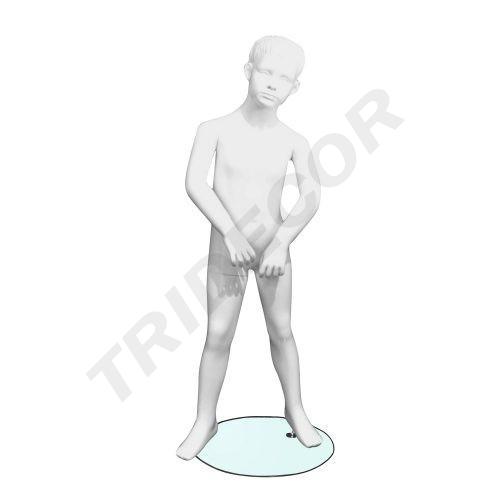 Mannequin enfant avec visage couleur blanc mat 4-6 ans