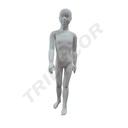 Child Mannequin with Face in Matte White 6-8 Years in Fiberglass