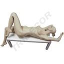 女模特 肤色 Maniquí de Mujer Fibra Vidrio Tumbada Color Carne
