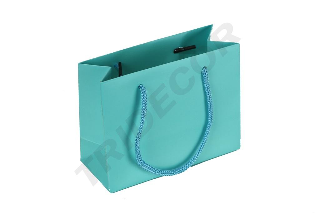 Borsa di lusso blu 14x6x11cm 12/pacchetto