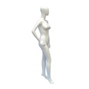 Matte White Fiberglass Featureless Female Mannequin