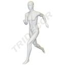 Manequim de Corredora Feminina Branco Fosco