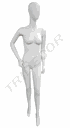 Maniquí Mujer sin Rostro Blanco Mate