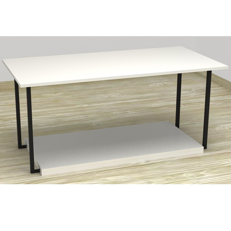 White Display Table 120X42X40cm