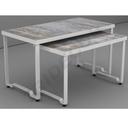 Mostrar Tablas Conjunto 2 Alturas Color Blanco