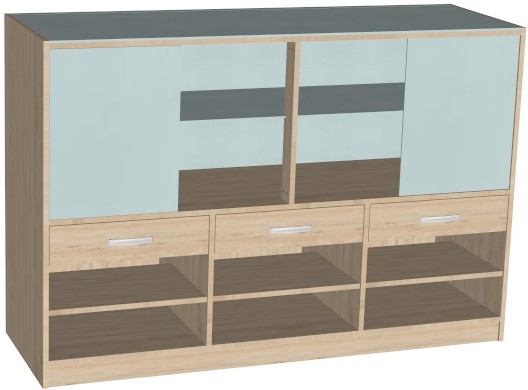 Balcão Vitrine 180X60X120 cm Várias Cores