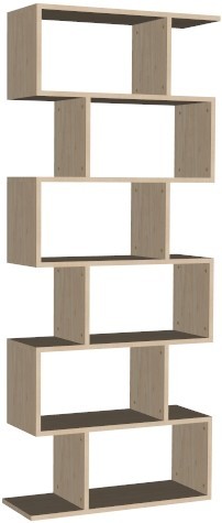 Wooden Shelf 120x40x180 cm Various Colors