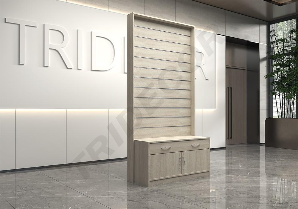 Double Sided Gondola with Furniture 120X50X240 cm Various Colors