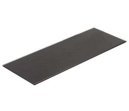 Vidrio negro Para Estanterías De Tienda 28X57Cm Grosor 8Mm