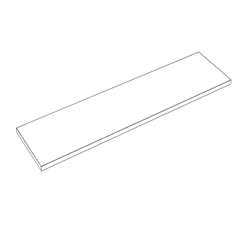 Estantes De Madera Blancos 120X20 Cm 19 Mm