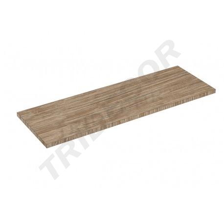 Eichenfarbenes Holzbrett, Maße 120x40 cm, Dicke 19 mm