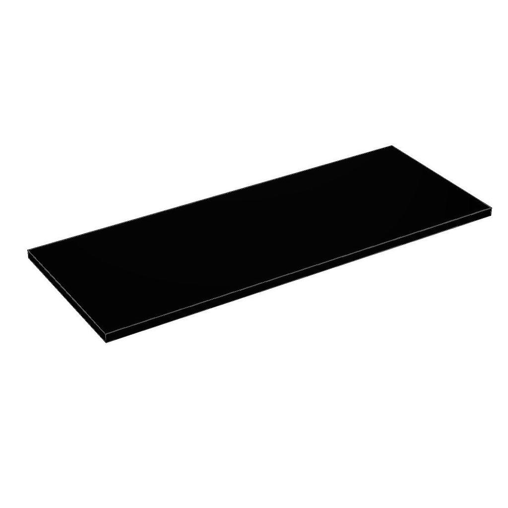 Wooden shelf 90X35CM thickness 19MM black color