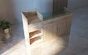 Counter with Glass in Various Colors 170X50X110cm