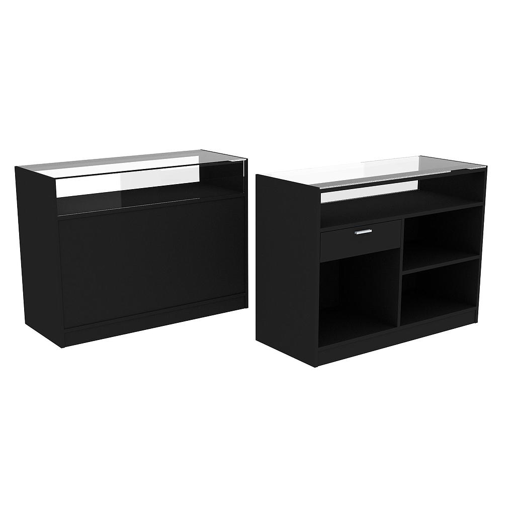 Contor cu geam 120X50X90 cm Culoare Negru