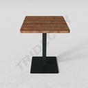 Table carrée en bois pour l'hôtellerie 60X60X76.4cm Couleurs variées