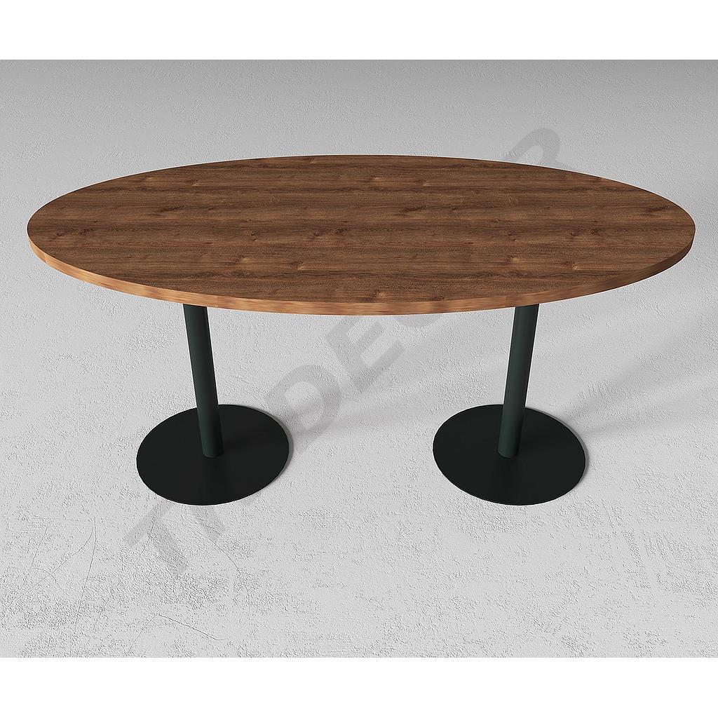 Oval Hospitality Table 160X80X75cm Various Colors